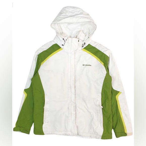 Columbia Womens Green and White Warm Ultility Jacket- S - Picture 1 of 4